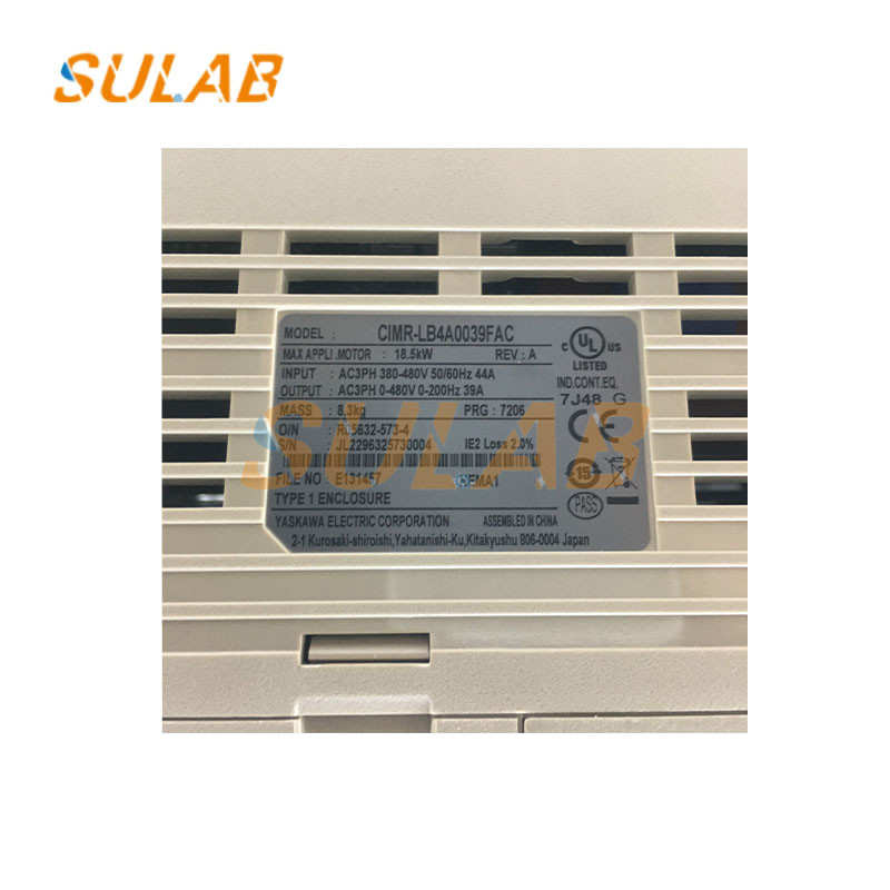 Yaskawa L1000A Series Elevator Frequency Converter Inverter CIMR-LB4A0039FAC 18.5kw