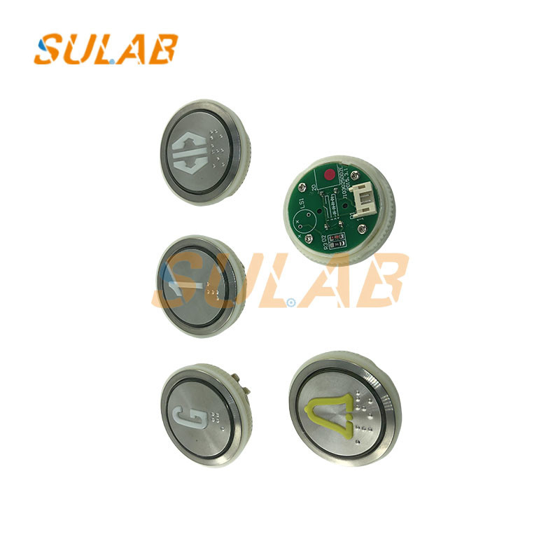 SJEC Elevator Lift Spare Parts Round Push Button J103025002E NY20043356H01 A4N18639