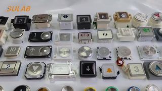 Botón de ascensor de especificación universal BR32A 32 mm con indicador de retroiluminación LED y mes normalmente abierto