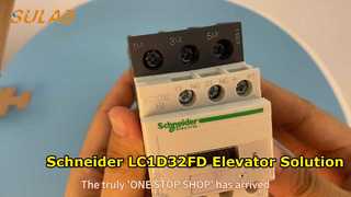Schneider LC1D32FD Contactor de potencia de 3 polos 32A 110VDC bobina 1NO+1NC Aux para gabinete de control de ascensor S
