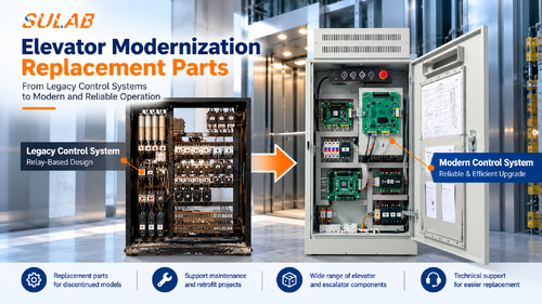 Últimas noticias de la empresa sobre Elevator Modernization & Replacement Parts | SULAB