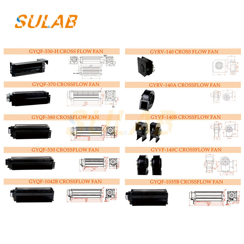 Elevator cross flow fan Elevator accessories Freight elevator exhaust fan Car top fan GF-60-450