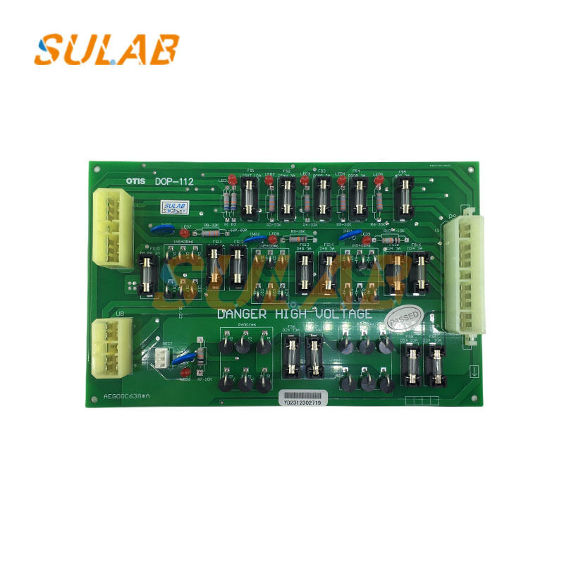 Elevator Control Board DOP-112 AEG00C638A with Power Conversion and Stabilization and Emergency Power Supply Management