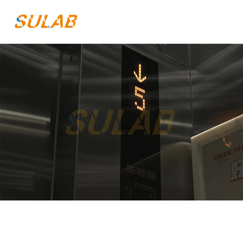 KM806880G02 Dot Matrix Landing Display Board with Amber LED Built-in Loudspeaker and CAN Bus Communication for KONE Elevators