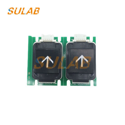 Botón de empuje de ascensor original Mitsubishi LHB-051A Aleación de aluminio de grado de aviación con superficie anodizada y placa de circuito resistente al desgaste