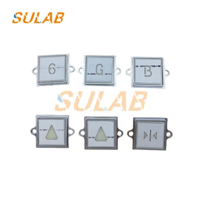 KONE 863223H03 Botón de ascensor de concha de acero inoxidable con luz de indicador LED y superficie personalizable