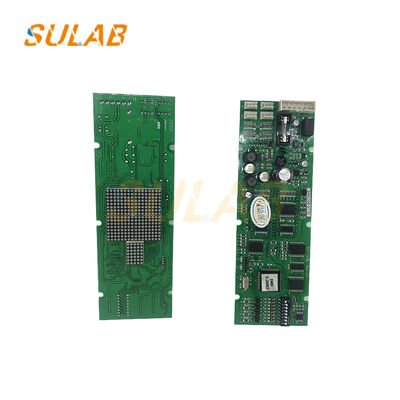 Tabla de visualización del panel de llamadas externo del ascensor con visualización de estado de operación en tiempo real, interacción de comandos y retroalimentación del código de falla