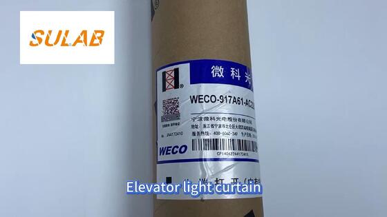 WECO Cortina de luz para elevador para puerta de automóvil Protección de seguridad antipellizcos Repuesto WECO 917A61‑AC220V